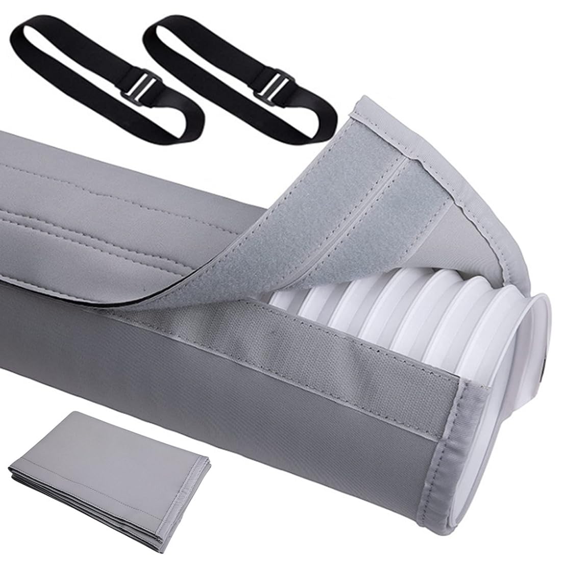 150 x 50 cm - Tuyau d'évacuation d'air - Accessoire pour climatisation portable - Housse de protection pour climatisation - Housse de protection pour climatisation et 5,9"