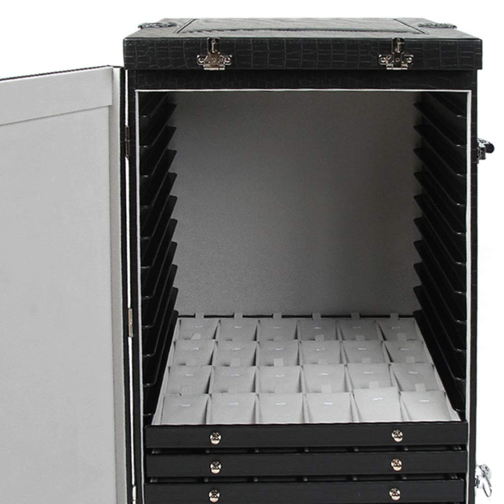 ジュエリーボックス　オーガナイザー　ブラック Amazon｜YSGDABMQ ジュエリーボックス ブラックジュエリーボックス