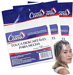 Touca Para Mecha Descartável Santa Clara - 36 Unidades