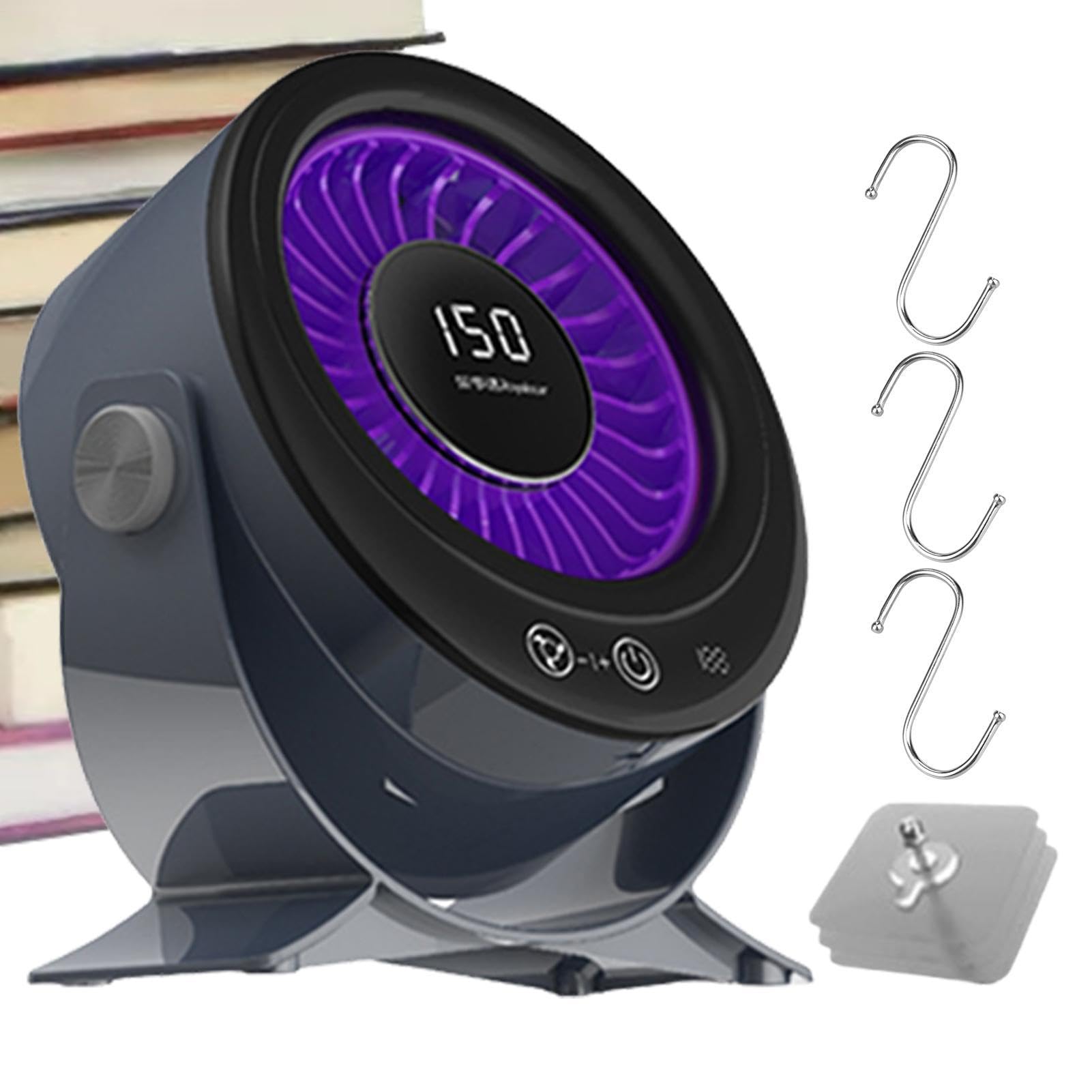 Generico Ventilatore USB da Tavolo | Potente Silenzioso Testa Rotante,Mini Ventilatore da Scrivania Multivelocità - Per Studio Sala Pranzo Computer Studenti Adolescenti Adulti