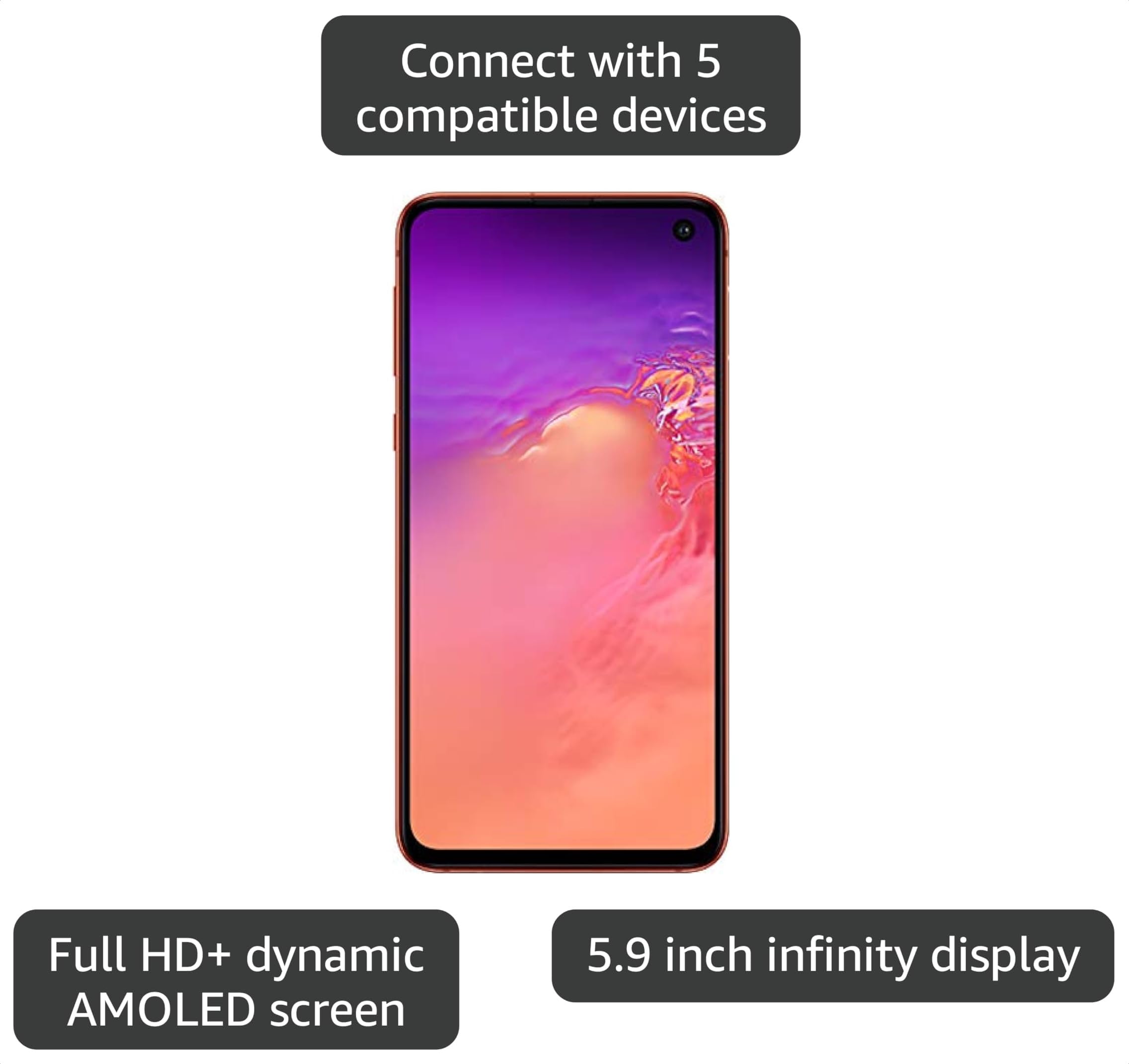 Amazon.com: Samsung Galaxy S10e - Teléfono celular Android