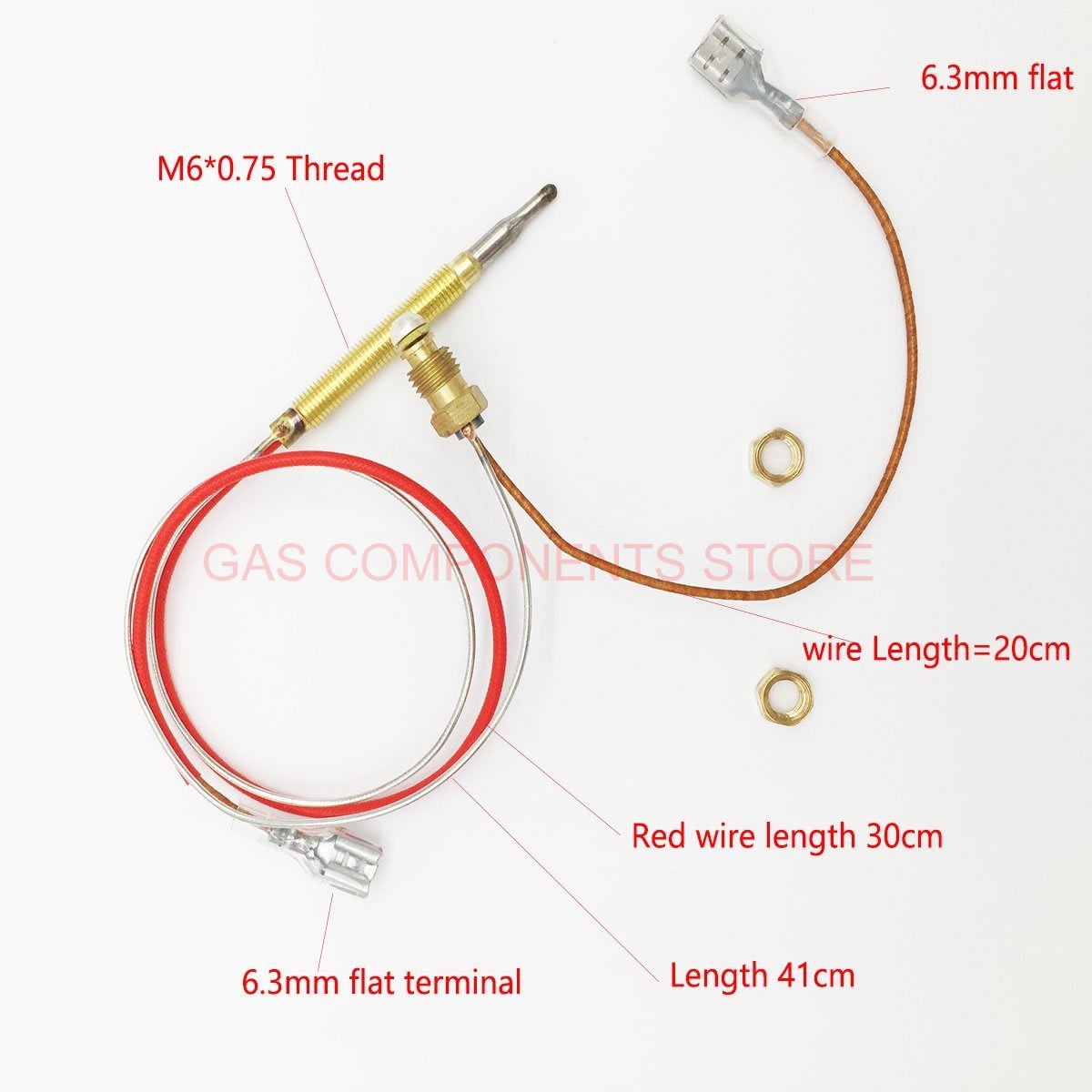 Kit Riparazione Riscaldatori A Gas - Dadi Terminali M8, Termocoppia M6 Per Riscaldatori Esterni - Foto 2