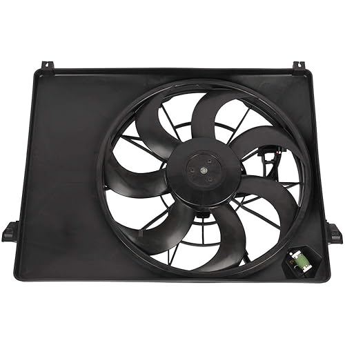 Vista 163 de SCITOO Ventilador de refrigeración del condensador del radiador compatible para Quattro/TT para Passat/Passat CC/Golf/Beetle