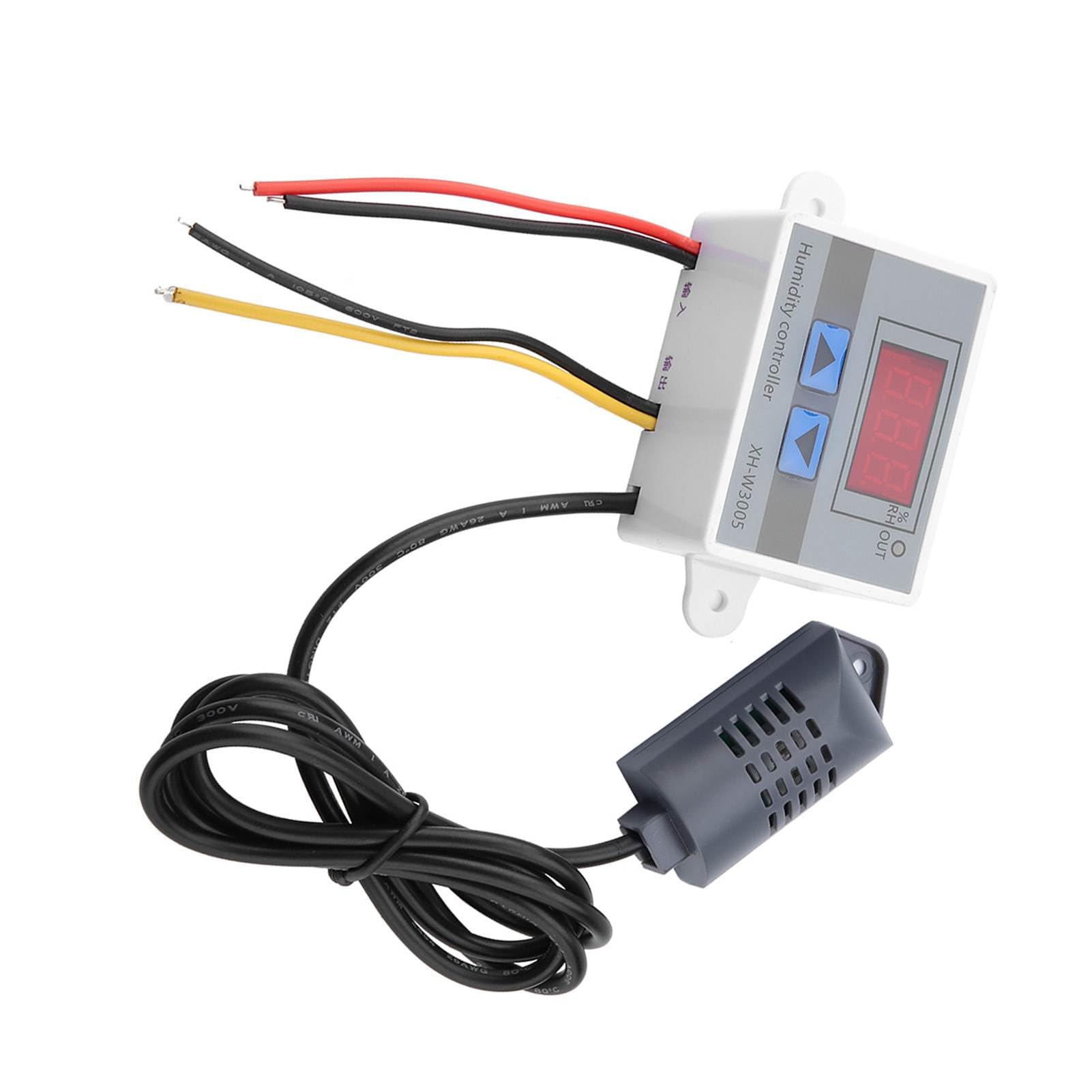 Ejoyous XH W3005 Digitales Hygrometer, Feuchtigkeitskontrollsensor, 0,1% Genauigkeit, Verwendung Im Innen-/Gewächshaus, Unterstützt 12 V, 24 V, 220 (220V)