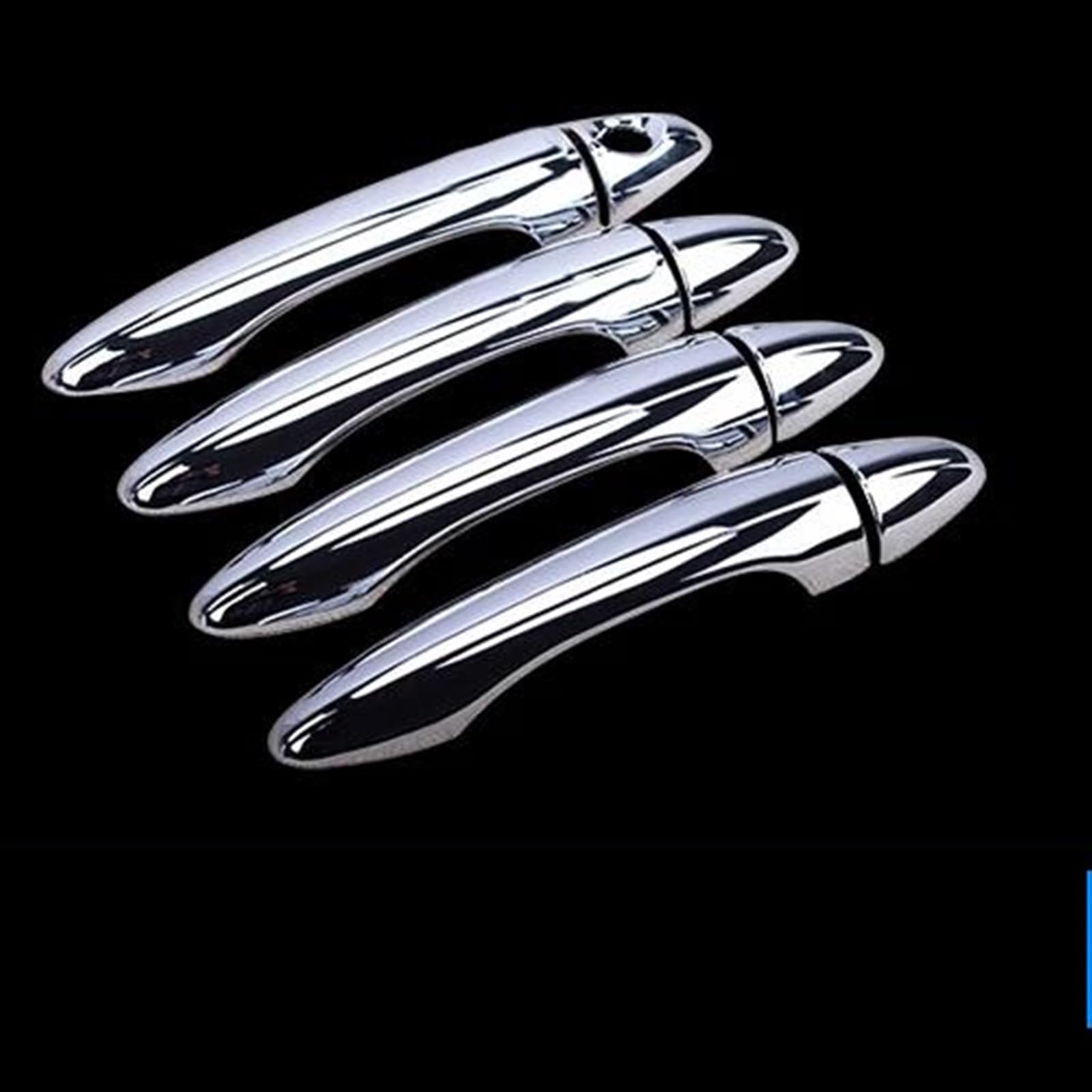 Slimes Silver 2 Car Styling Stickers For Kia K3 For Cerato 2010-2016 Protective Cover Door Handle Outer Bowls Trim Assecories Protection(Silver 2)