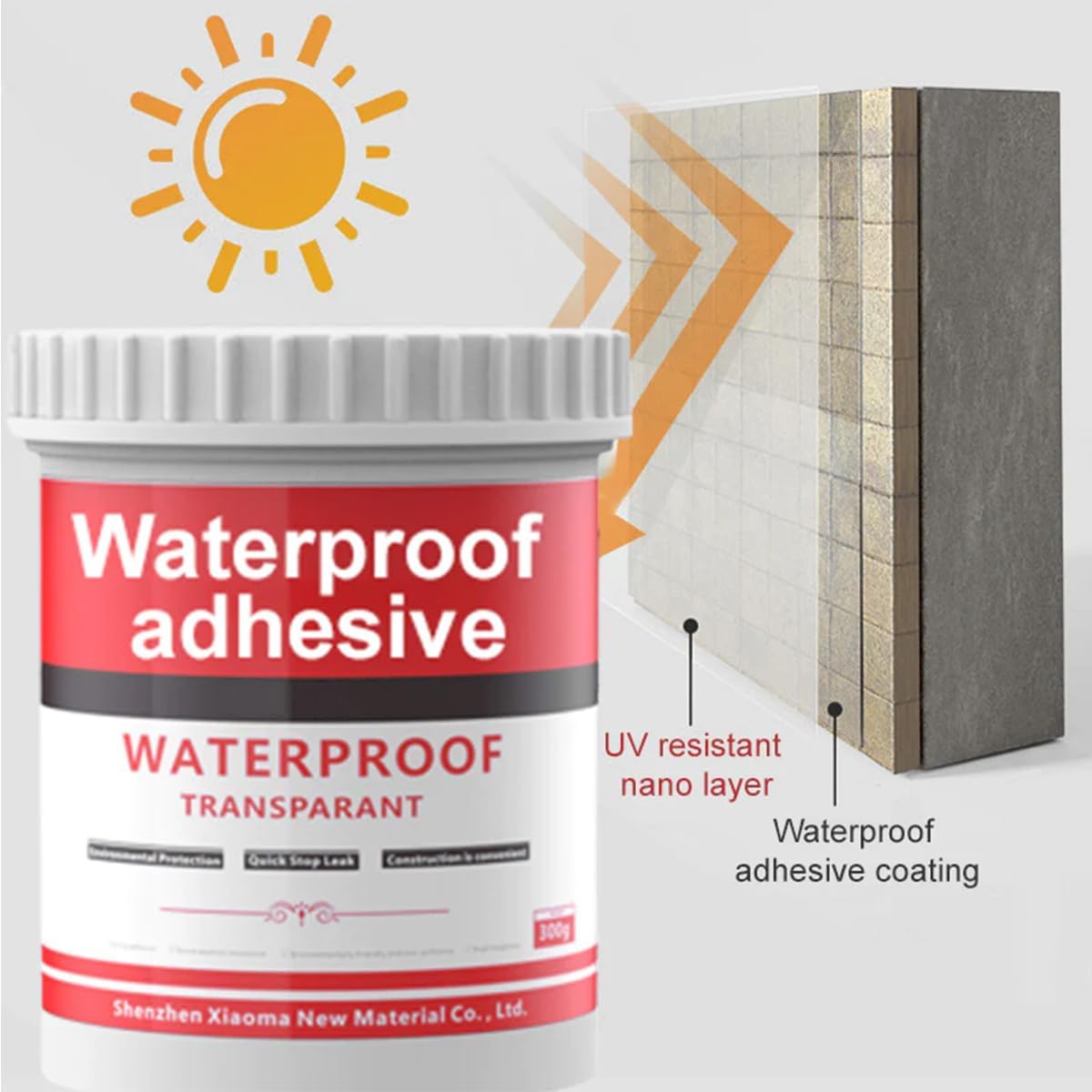 Transparent Waterproof Sealant, Super Strong Invisible Waterproof Anti-Leakage Agent, Transparent Waterproof Coating Agent, Waterproof Anti-Leakage Agent (100g)
