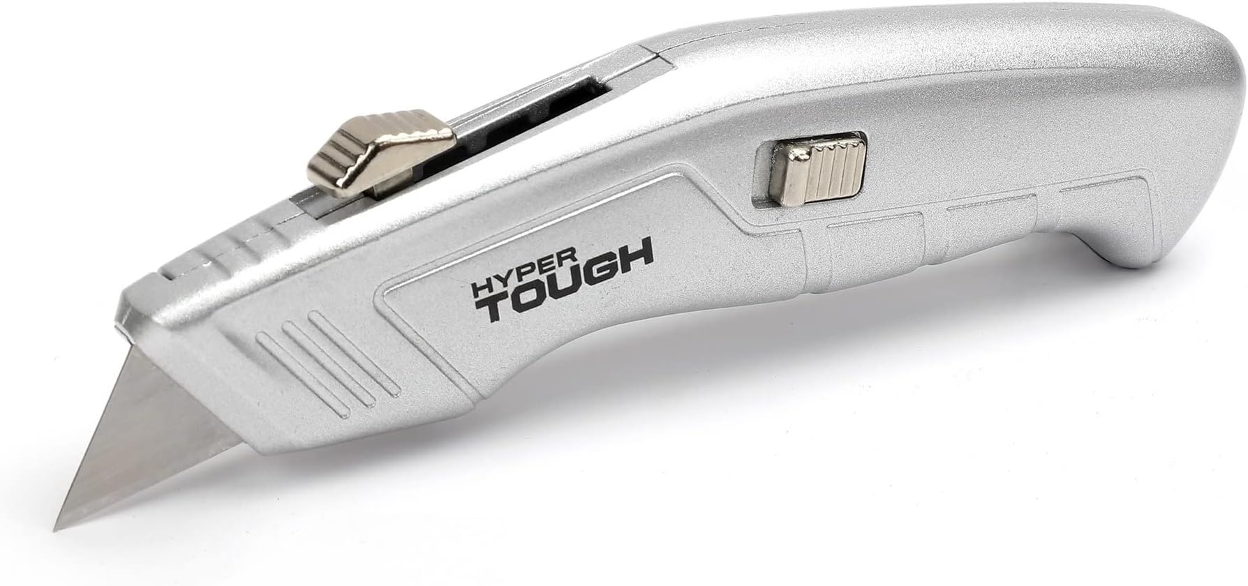 QUICK-OPEN RETRACTABLE UTILITY KNIFE + 3 BLADES HQ ALUMINUM FRAME