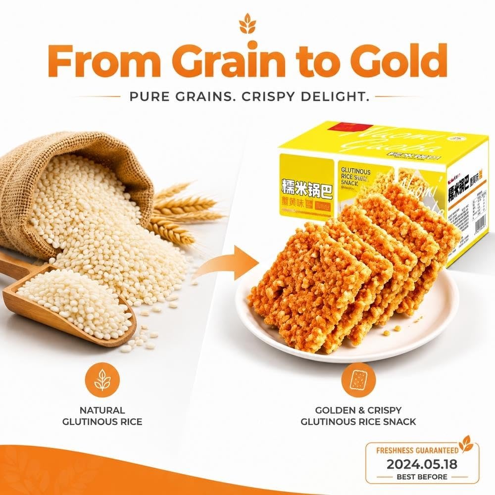 Cracker Di Riso Glutinoso Condito Salato 500g