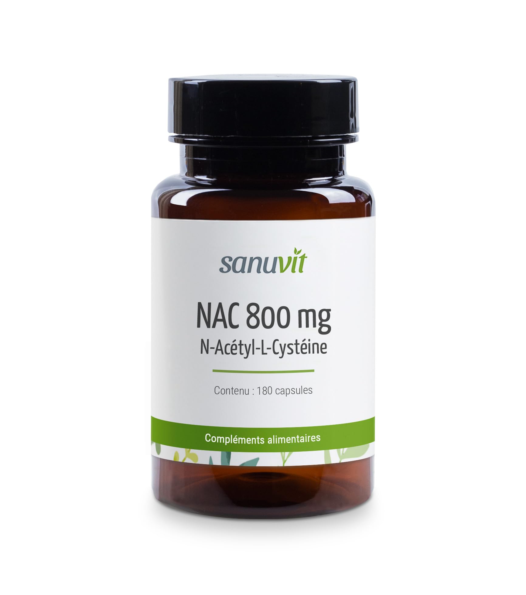 Sanuvit NAC - 180 Gélules N-Acétyl-L-Cystéine - Haute Biodisponibilité - Neuf