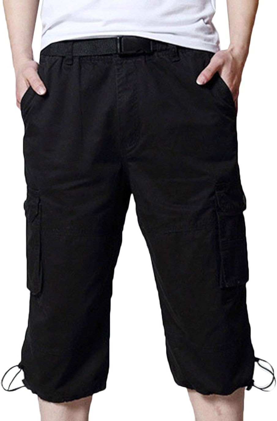 BOLAWOO77 Men's Shorts Elastic Waist Shorts Bermuda Various Stretch