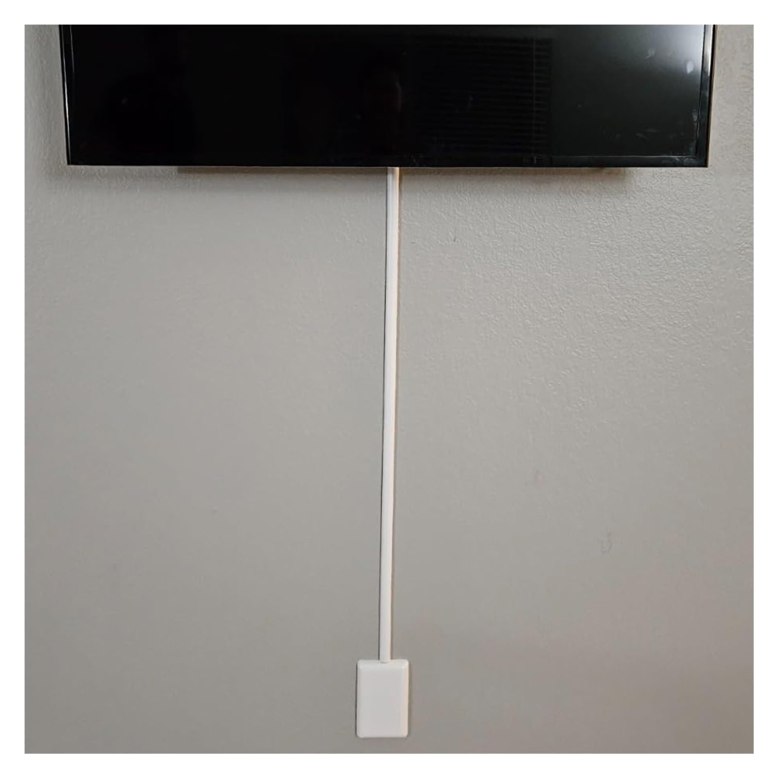 Goulotte Passe Cable Cache-fil mural pour téléviseur blanc/noir, cache-câble décoratif de 1 m de long avec couvercle à pression, canal de cordon auto-adhésif pour coin mural/sous le bureau(3 pack Whit