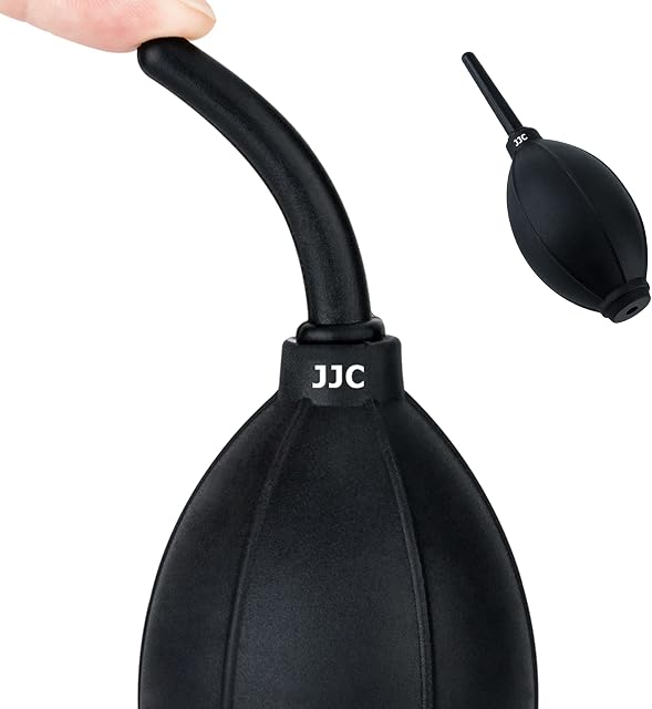 JJC Powerful Air Blower with Soft Silicone Tip for Camera, Lenses, Filters, Sunglasses, Cell Phone, and Tablet Screens etc. Delicate Surfaces Cleaning