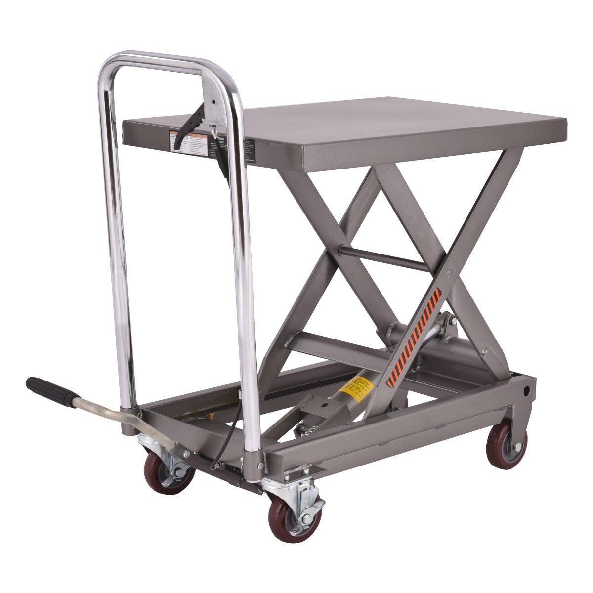 COLIBROXRolling Table Cart 500LB Capacity Hydraulic Cart W/Foot Pump