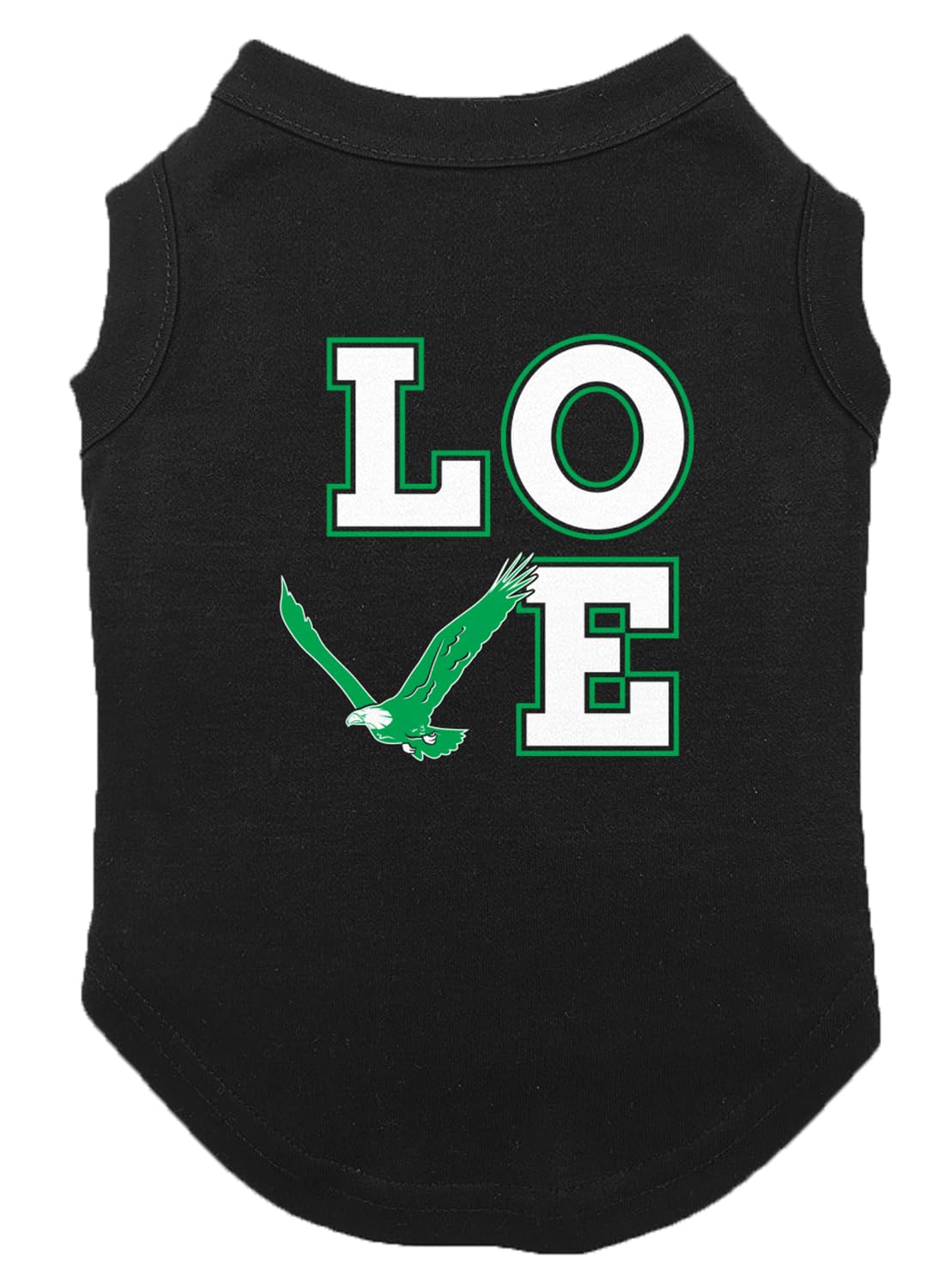 Love Eagle - Philly Sports Dog Shirt (Black, X-Large)
