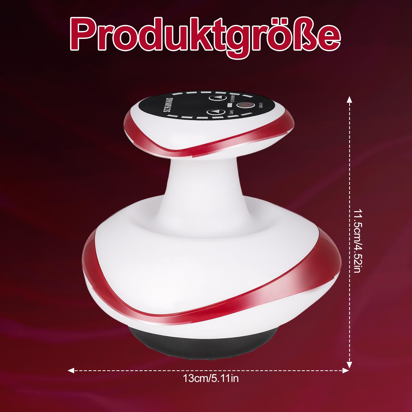 Lymphdrainage Gerät Cellulite Massagegerät,4-in-1Massagegerät mit Vakuum-Schröpftherapie&Gua Sha Elektrisch,schröpfgerät elektrisch zur Hautstraffung&Durchblutung,Anti-Cellulite Massage für den Körper