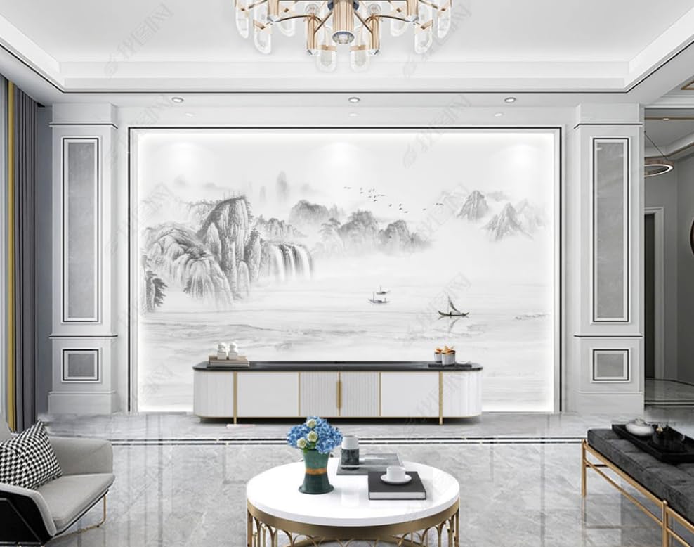 Papier peint intissé paysage chinois poster géant haut de gamme