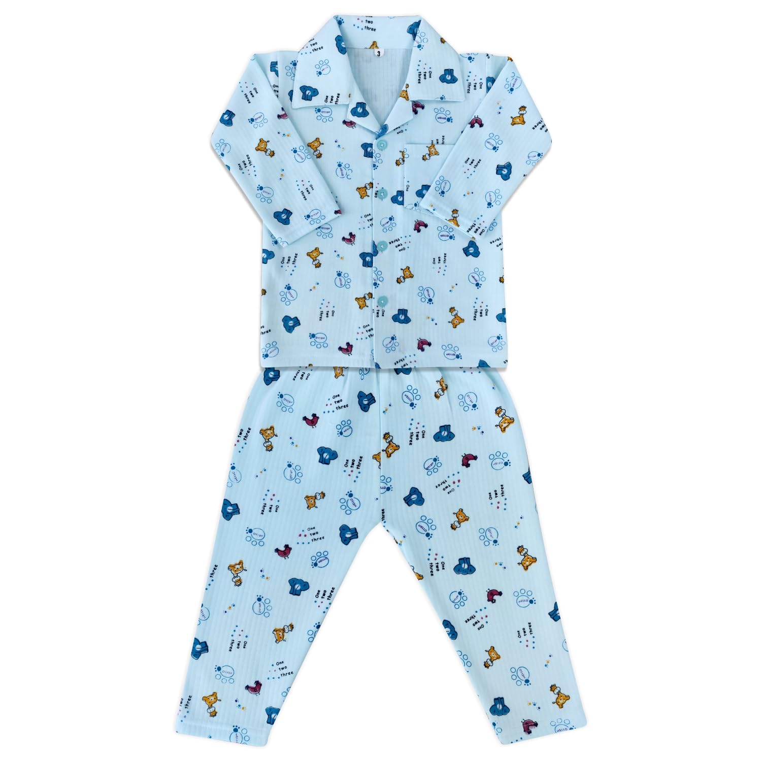 |Baby Jackson| Which is Made Whit Soft Pure Cotton Night Suit for Baby Boy and Baby Girl Pack of 1