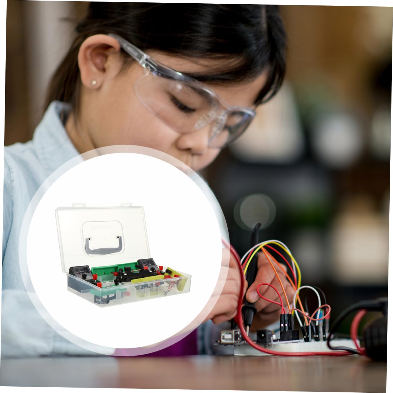 Kit di Esperimenti Elettrici in PVC per Studenti e Lezioni di Fisica | Materiale Pvc, Strumento Educativo per l'Apprendimento Base dell'Elettricità, Facile da Conservare