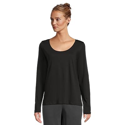 PACT Softspun Long Sleeve Scoop Neck T Shirts Women