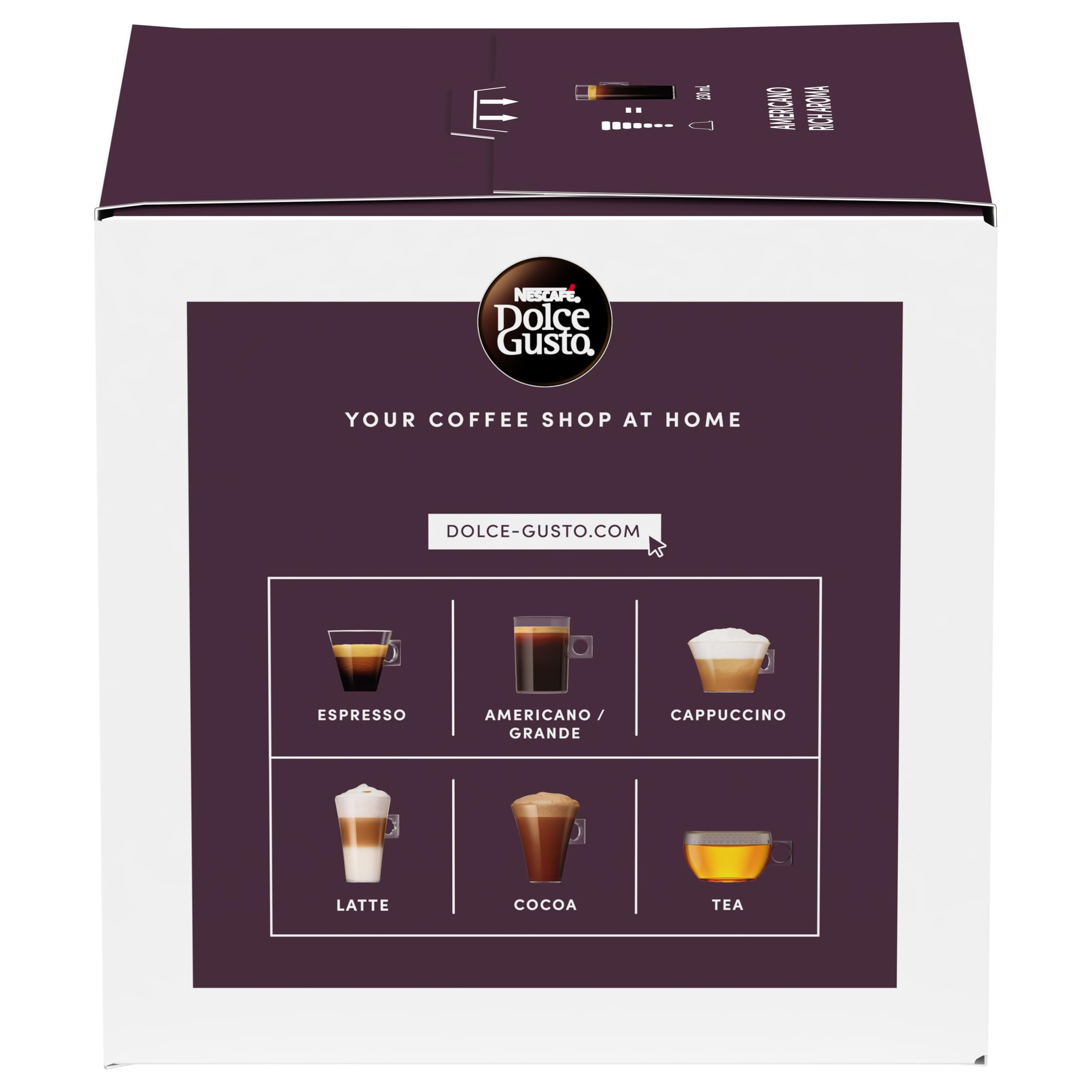 Amazon.co.jp: NESCAFÉ DOLCE GUSTO アメリカーノリッチアロマコーヒー