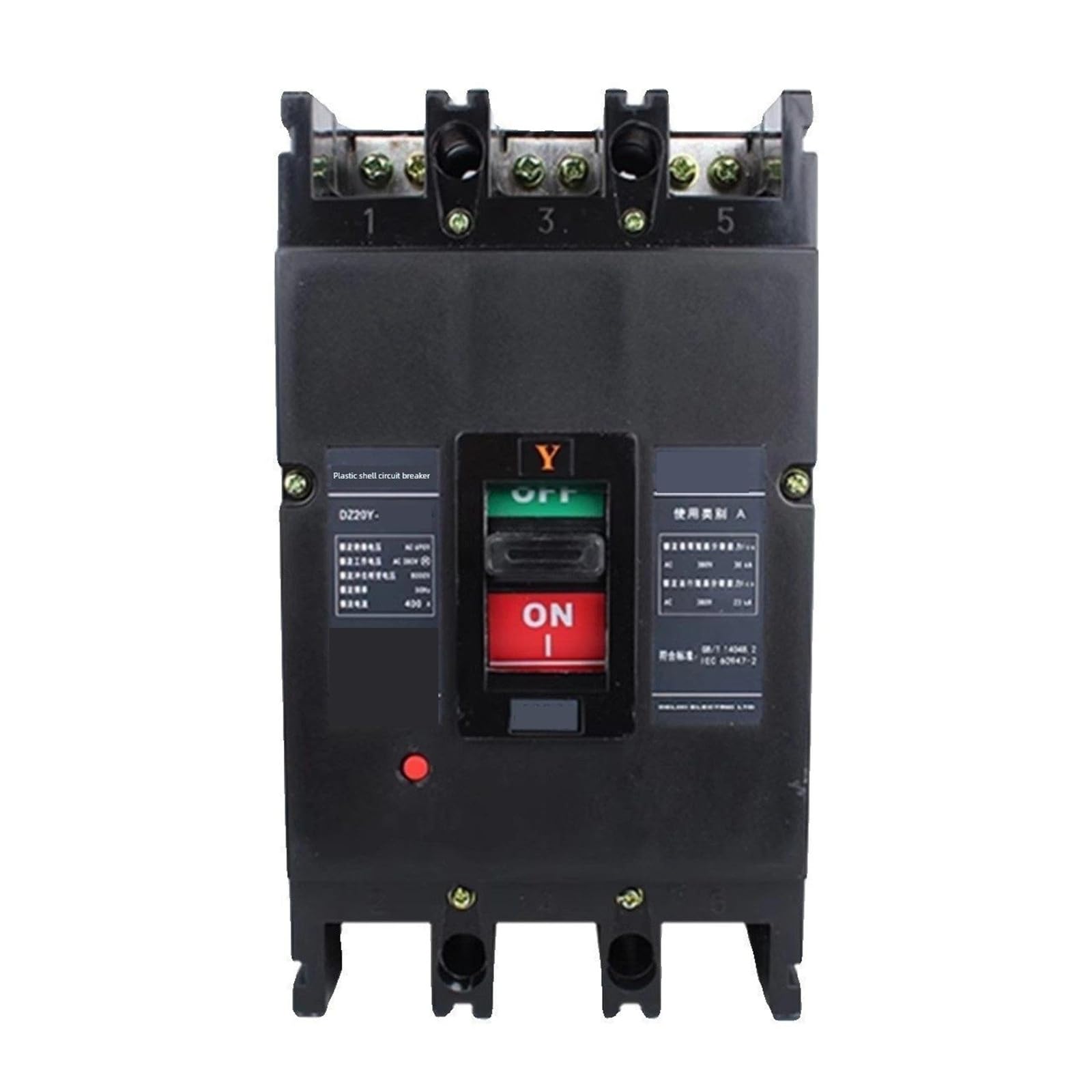 Interruptor disyuntor de caja de plástico trifásico de 400A para cuadros eléctricos 3