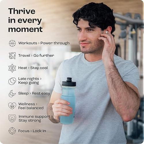 Miniatura 89 de KEY NUTRIENTS - Polvo de electrolitos, mezcla de bebida de limonada rosa fresca, polvo de hidratación, sin azúcar, sin calorías, sin gluten, polvo