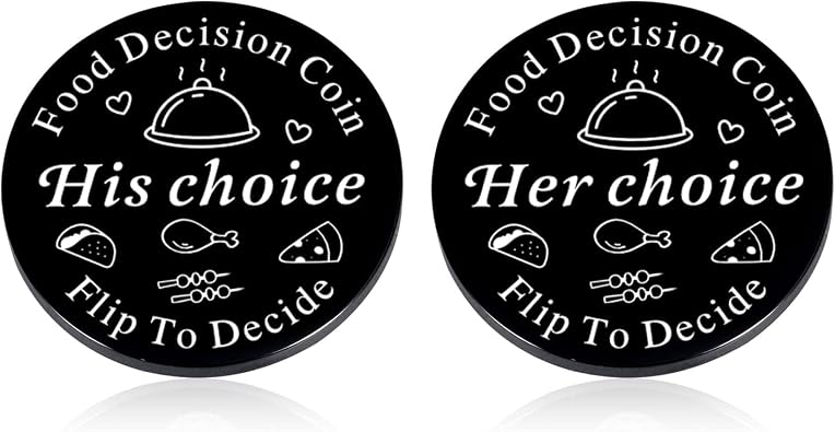 Funny Decision Gifts for Men Women Valentines Gifts for Boyfriend Girlfriend Food Decision Maker for Him Her Couple Birthday