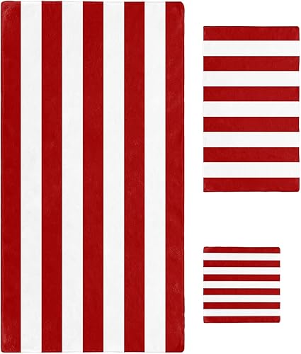 Miniatura 8 de Juego de 3 toallas de baño toalla de baño súper suave y absorbente toalla de mano toalla de playa de lujo para cocina ducha viajes invierno Navidad