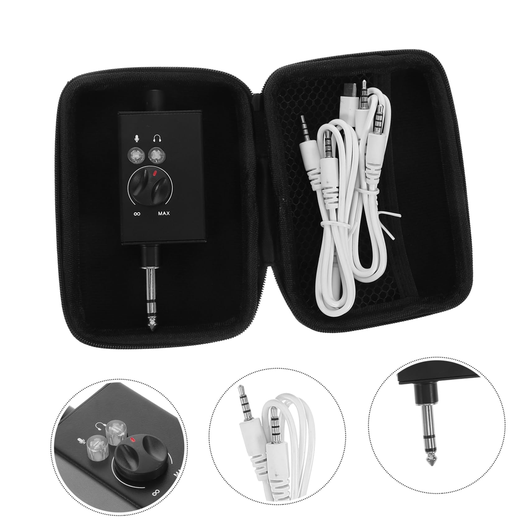 IMIKEYA Convertitore Mixer Audio Portatile Per Live Streaming e Podcasting Con Dispositivo Di Modifica Vocale e Interfaccia Di Missaggio