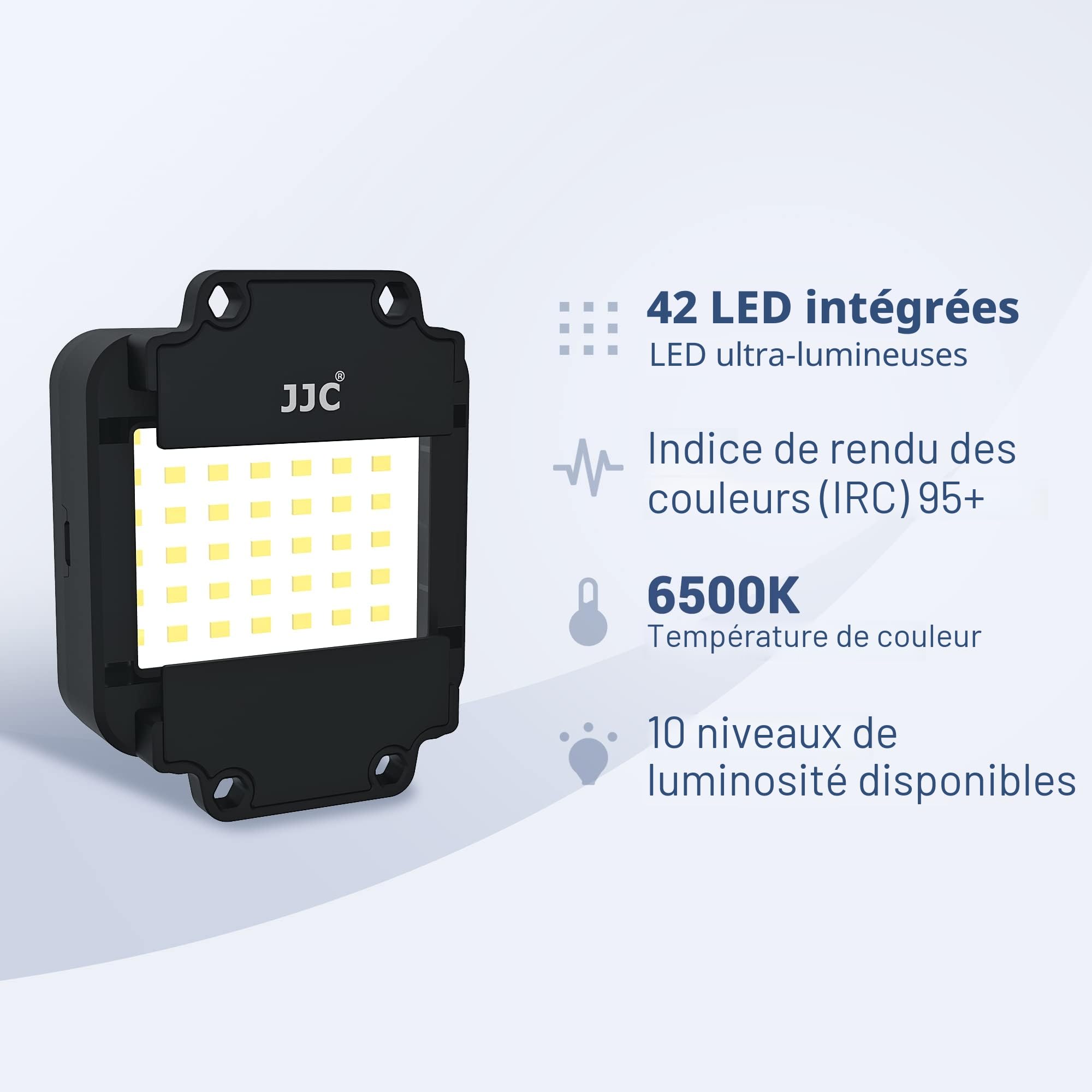 JJC Adaptateur de Numérisation de Film avec éclairage LED Convertir les Films Négatifs et les Diapositives 35 mm en JPEG Numérique, 10 Niveaux de Luminosité Lampe LED USB