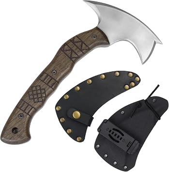 AncientSmithy Tactical Tomahawk Small Axe for Camping, Survival Hatchet