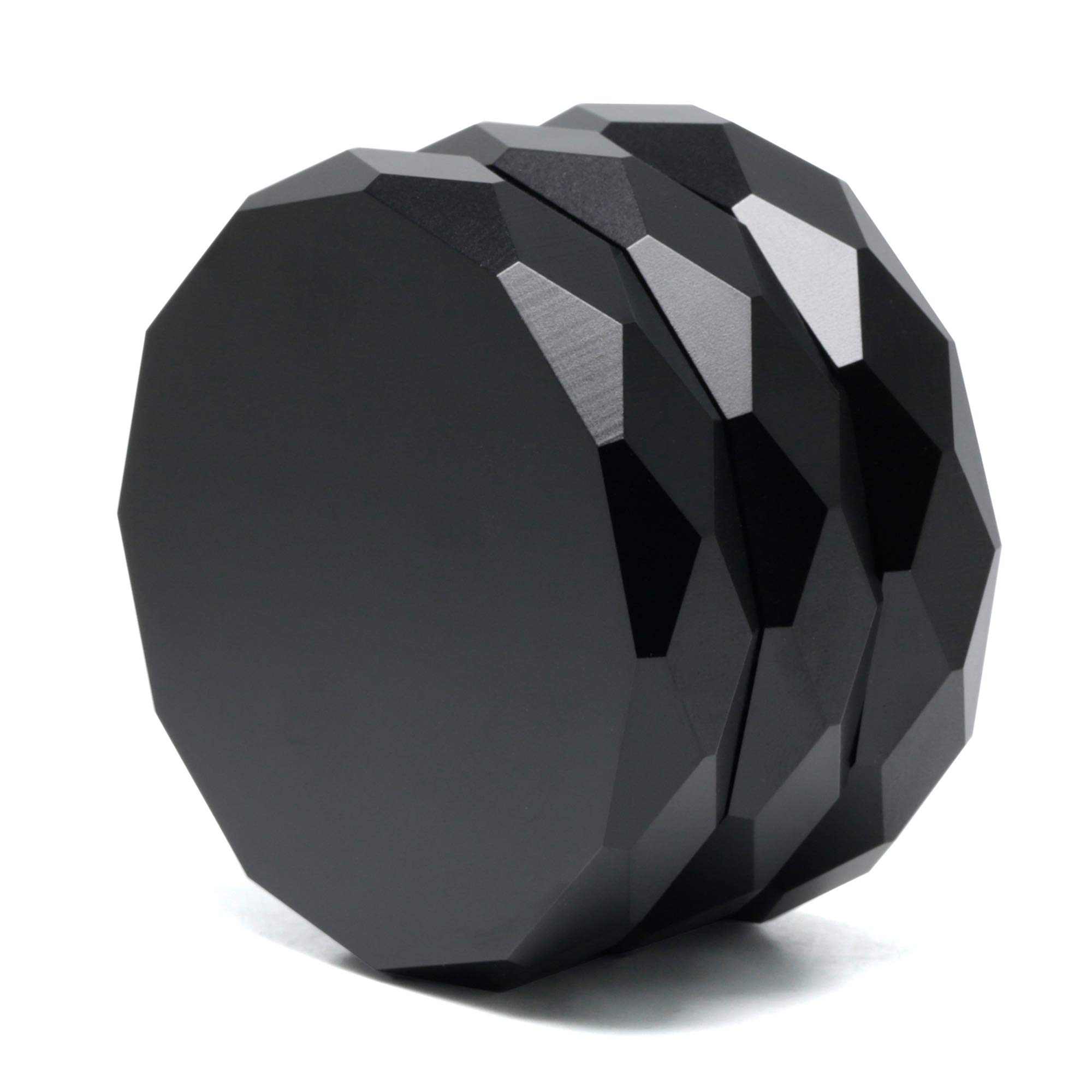 Anodized aluminum alloy 2.5 inch grinder (black)