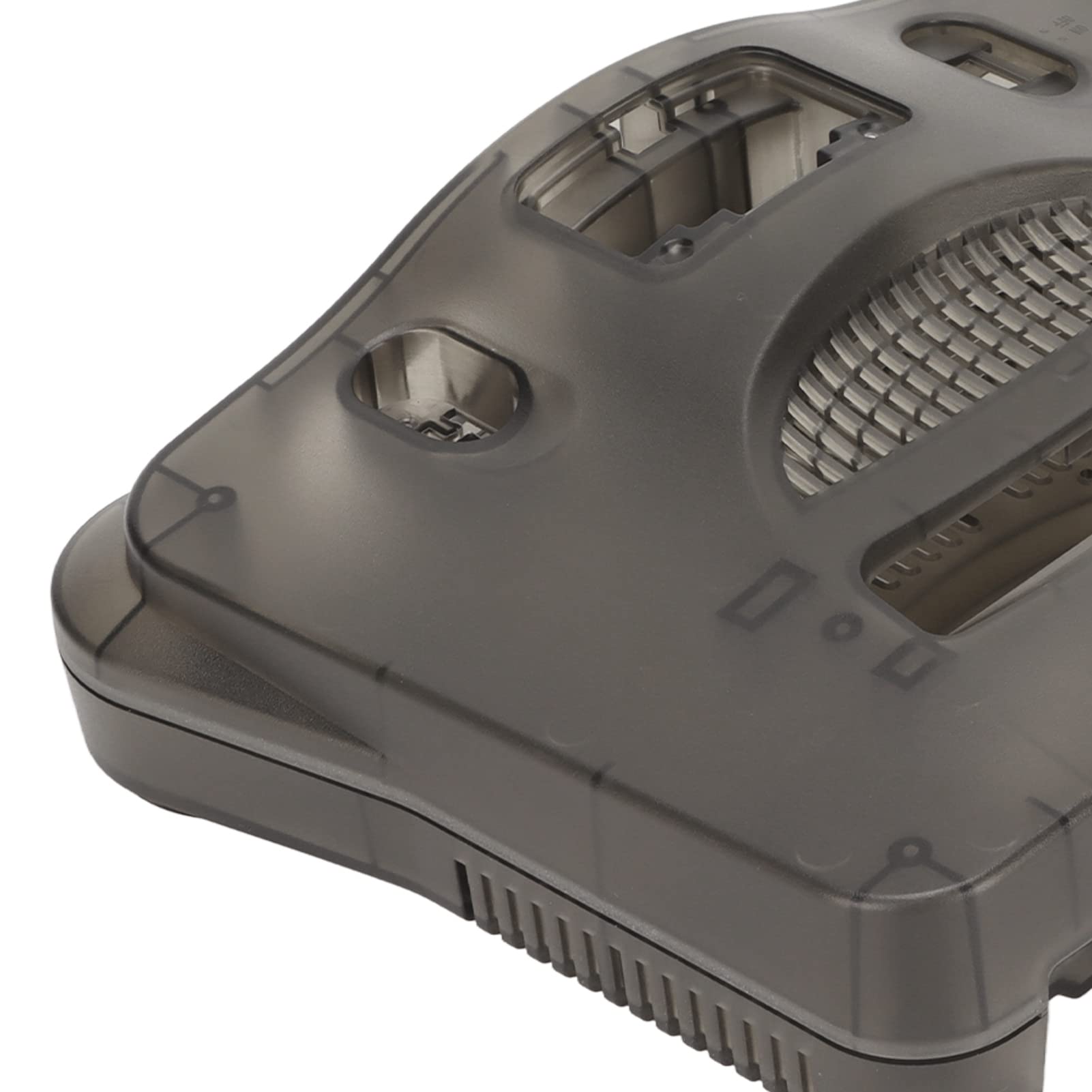 Septpenta Custodia da Trasporto per Console per Videogiochi retrò N64, Custodia per Videogiochi Nera Traslucida Multiuso, Custodia per Console di Ricambio per Console N64