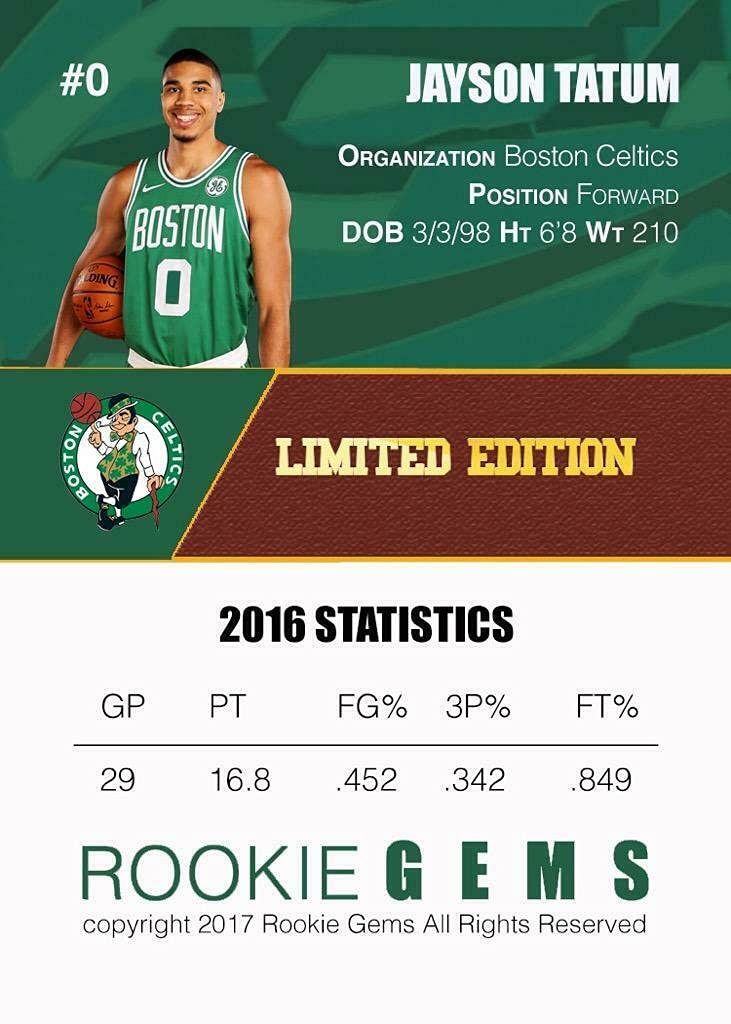 Amazon.com: 2017 JAYSON TATUM Confetti Rookie Card RC Boston