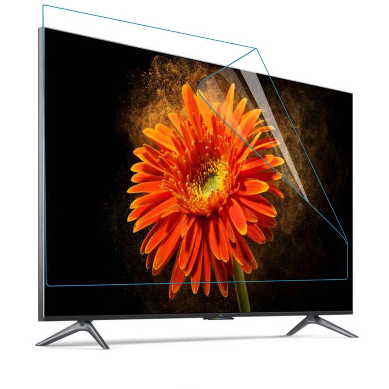 Protezione dello Schermo Anti Glare 40-50 Pollici Antiriflesso Allevia Pellicola Proteggi Schermo TV Anti Luce Blu TV Screen Protectors FiltroPer LCD, LED, OLED E QLED 4K HDTV,Matte-50in(1101X620) mm