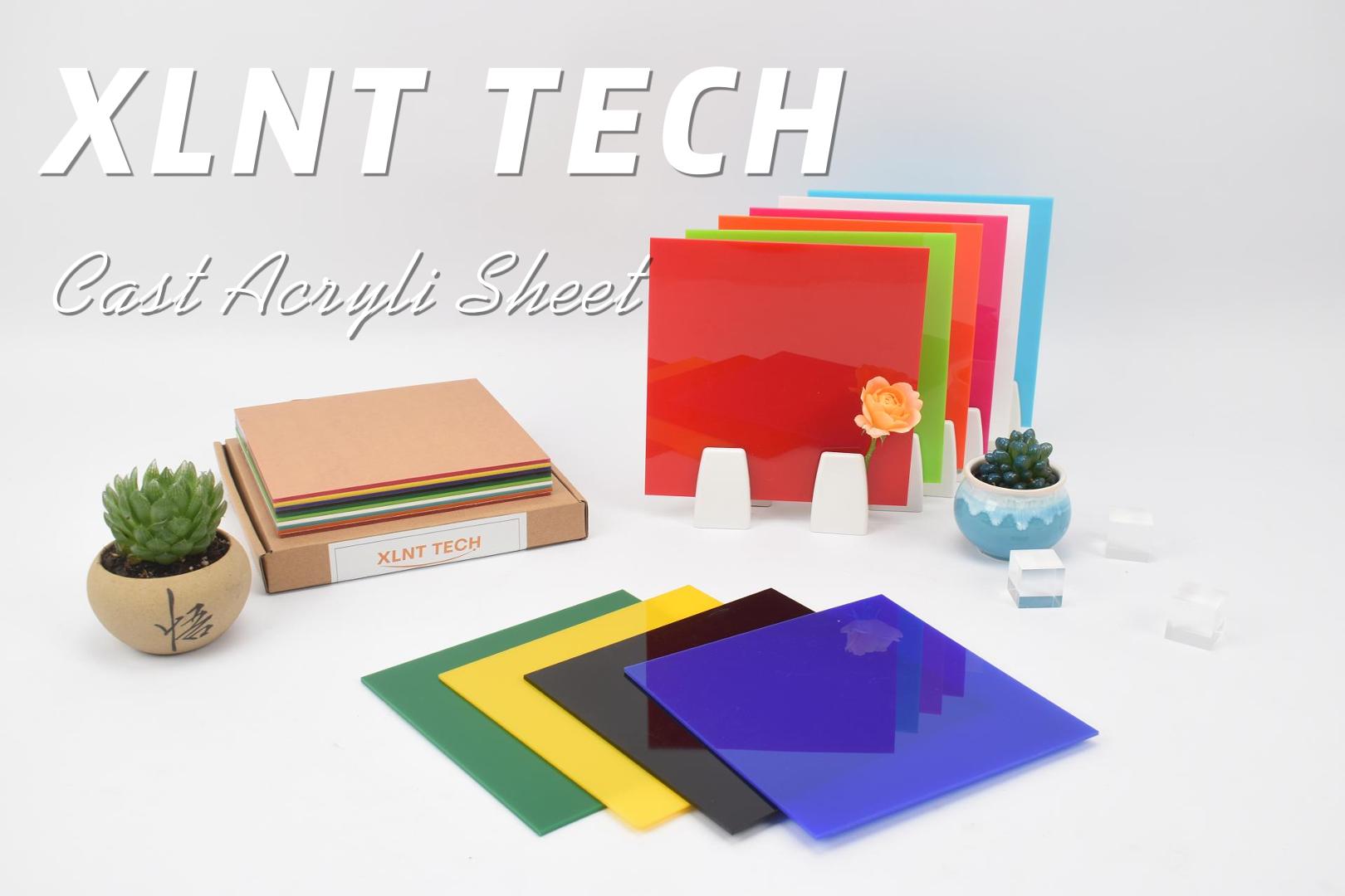 Image of 6 Pieces & 6 Colors Cast Acrylic Opaque (no-Transparent) Plastic Sheet 8 x 8 Inch (.118 inch Thick) for Diode Laser Cutting Machine.