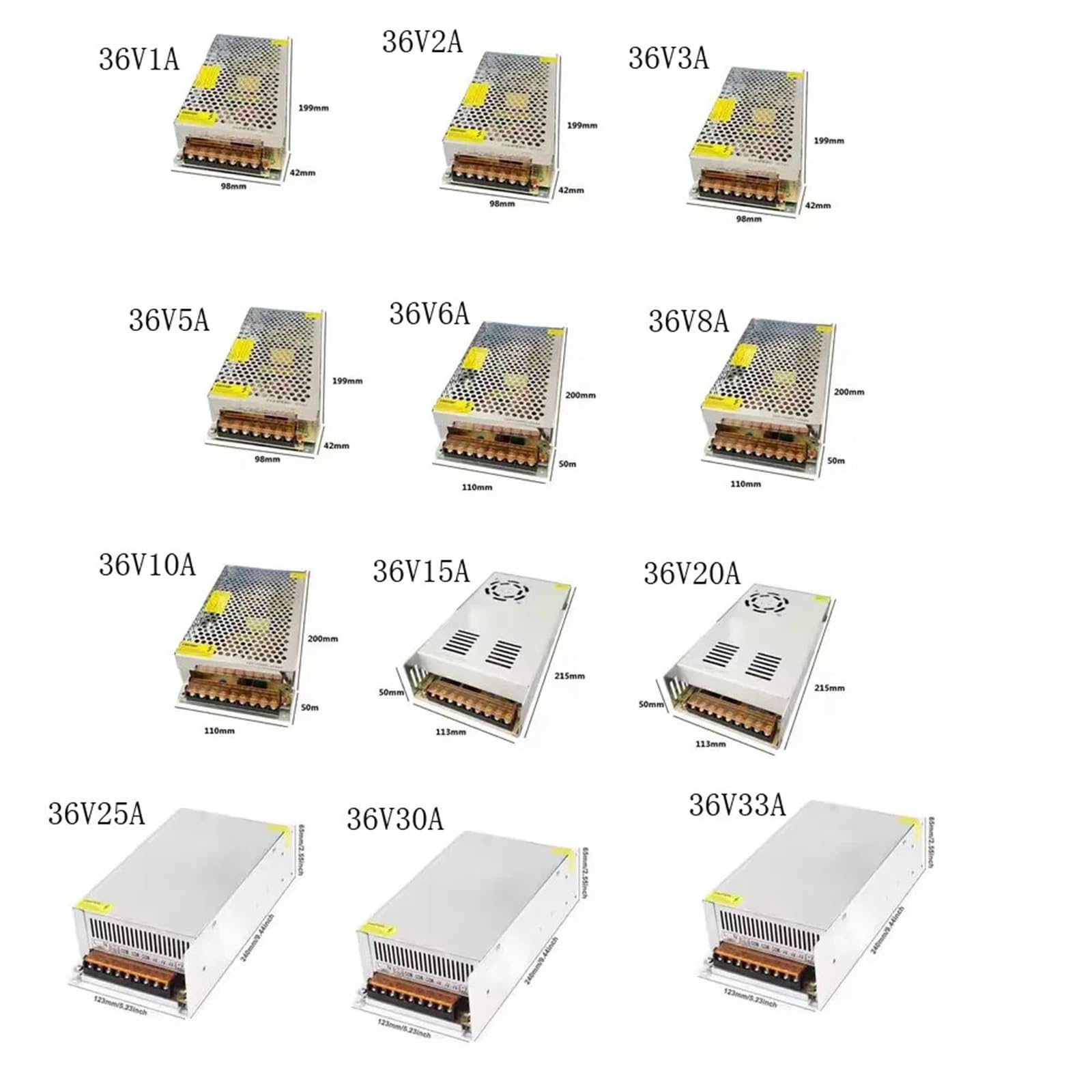 Trasformatore di illuminazione AC110V-220V a DC 12V, adattatore di alimentazione 2A 5A 10A 15A 20A 30A, interruttore per nastro LED, 1 pezzo(20A,110V)