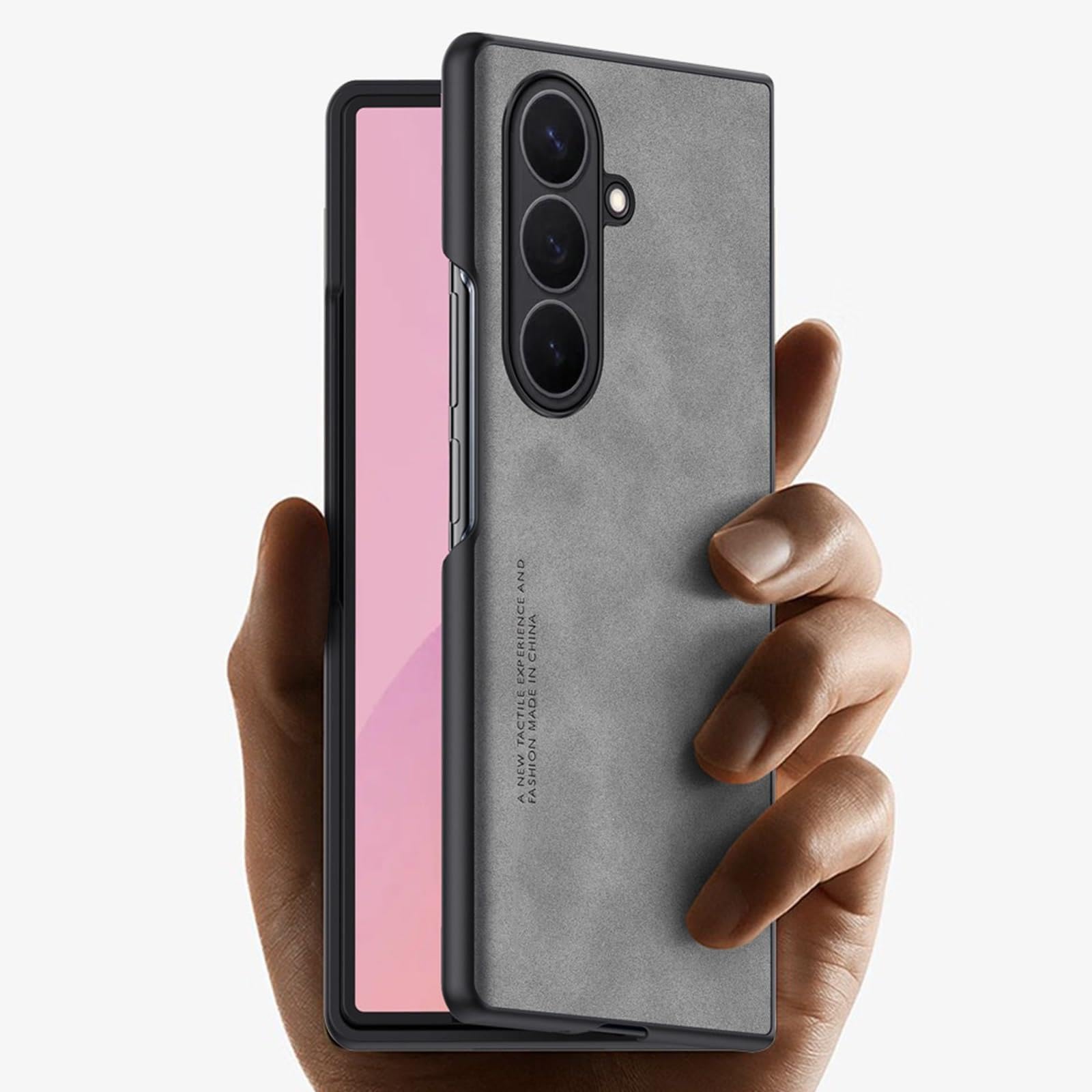 Custodia Slim for Samsung Z Fold 8/Ultra Pelle Rétro