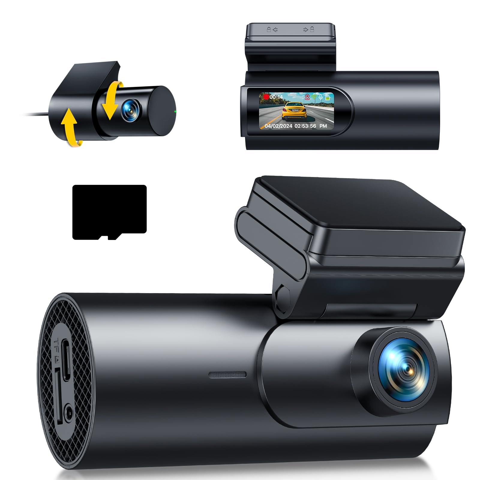 GKU/D600PRO/ダッシュカメラ 4K[新品●未開封] Amazon.co.jp: GKU D600PRO【1.47インチIPS液晶モニター搭載＋GPS内蔵