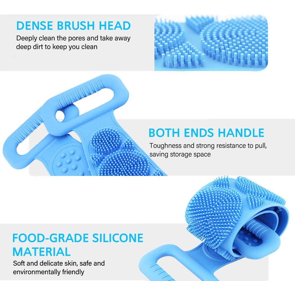 Surat Dream Silicon Body Scrubber For Women For Bathing (Multicolor) 4