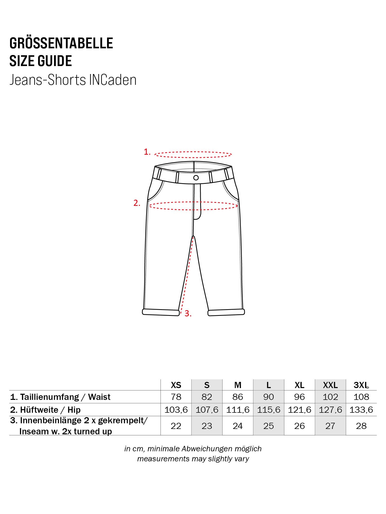 Indicode Hommes Caden Jeans Shorts | Pantalon Court en Jean à 5 Poches
