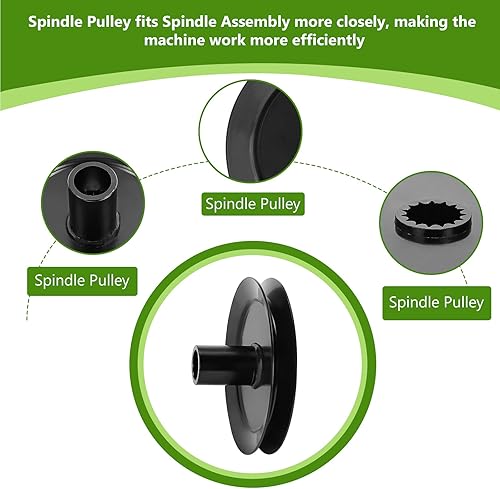Miniatura 4 de La polea del husillo de cubierta reemplaza para piezas de cortacésped Toro 100-3970 Z150 Z149 Z153