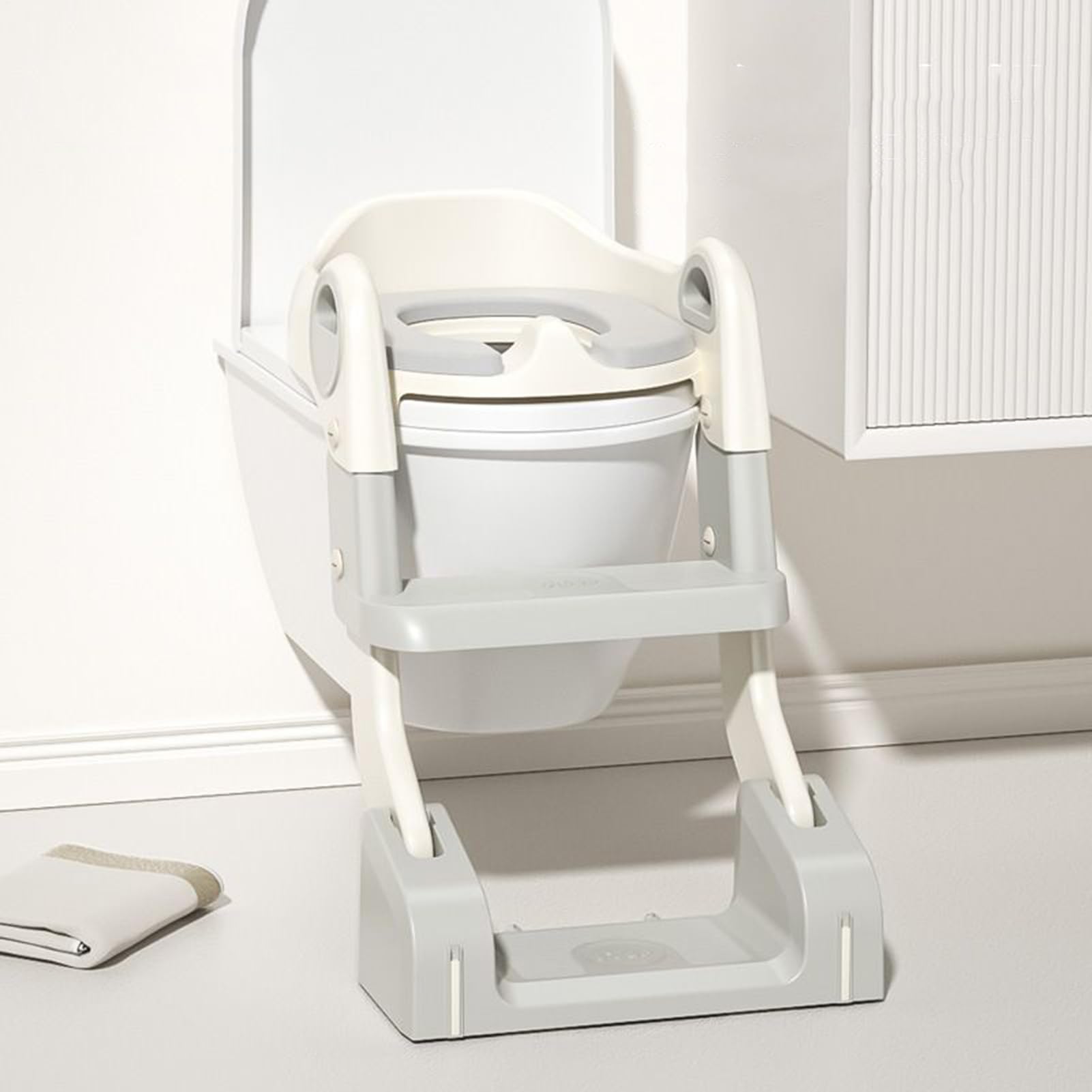 Asiento de baño para bebés Taburete Escalón Para Bebés, Accesorios Para | Asiento de Orinal Ajustable con Escalera Suministros Infantiles Baño Diario Hogar Viajes Camping Cochecito Lactancia
