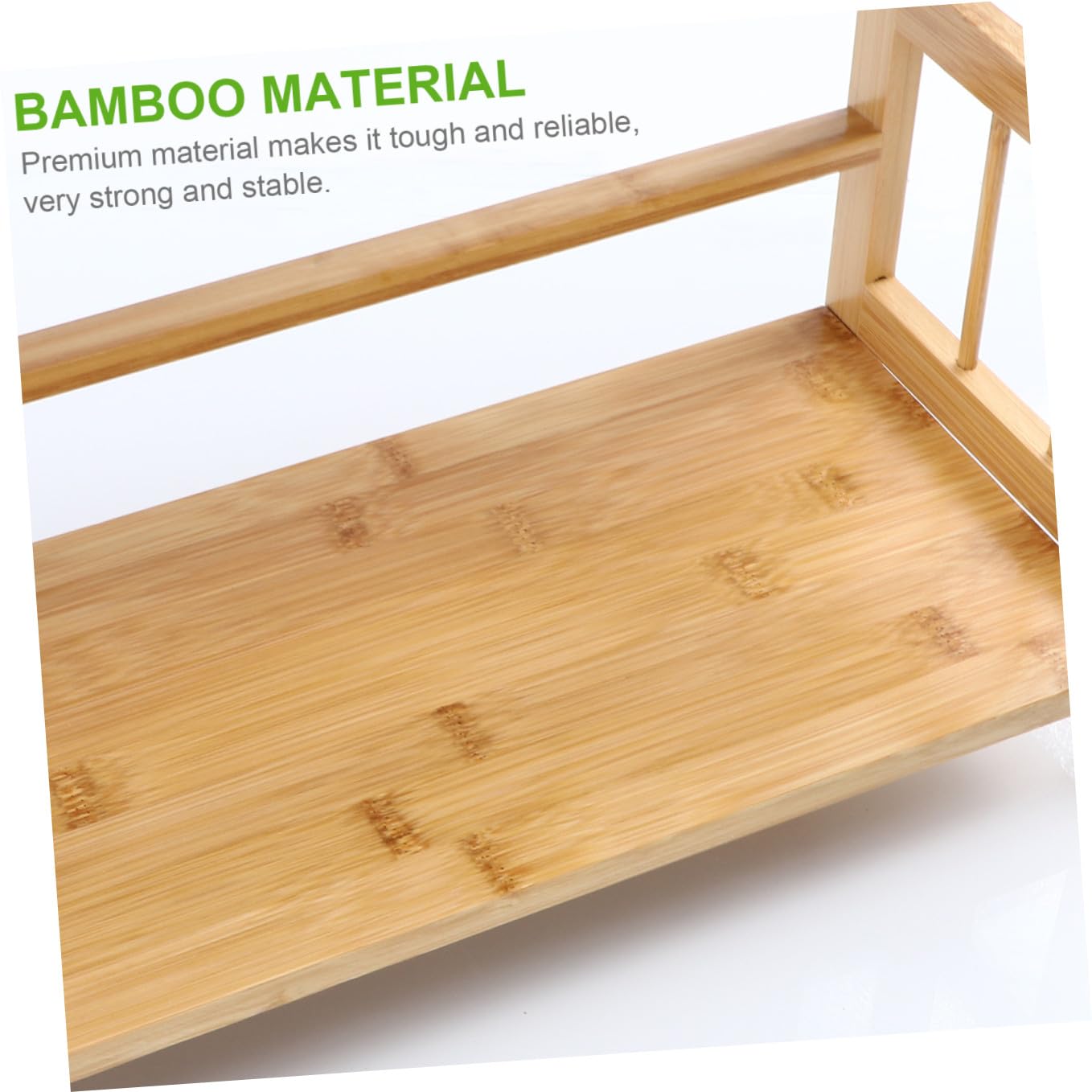 OUNONA 1 Étagère À Assaisonnements Pour Cuisine Étagère De Rangement À 2 Pour Épices Étagère De Rangement Pour Salle De Bain Étagère De Rangement En Porte-Bouteilles