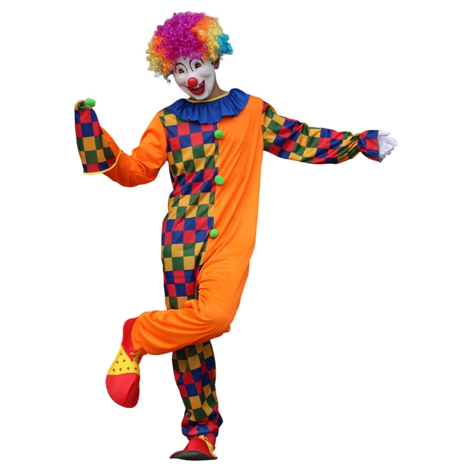 Adult Clown Circus Costume Party Fancy Dress Outfit Party Fashion - Clown Costume Unisex Adult Circus Children's Parties 2026 Carnival Theme Parties Adult Costume For Stage Performance Unisex