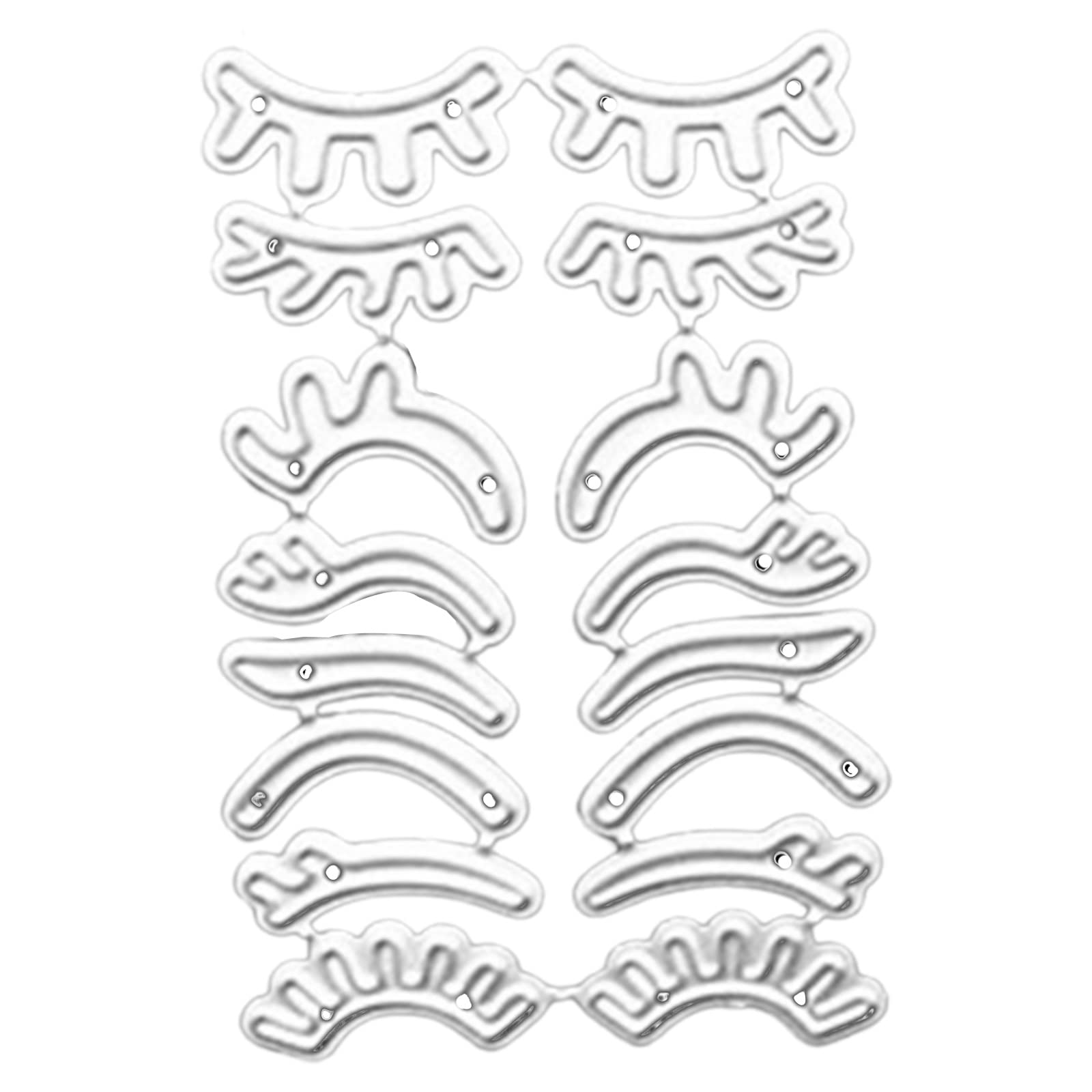NEWFT Eyebrow Eyelashes Craft Metal Cutting Die Scrapbook Embossed Paper Card Album Craft Stencil Template Die-cuts Eyelashes Embossing Stencils Template for Scrapbooking