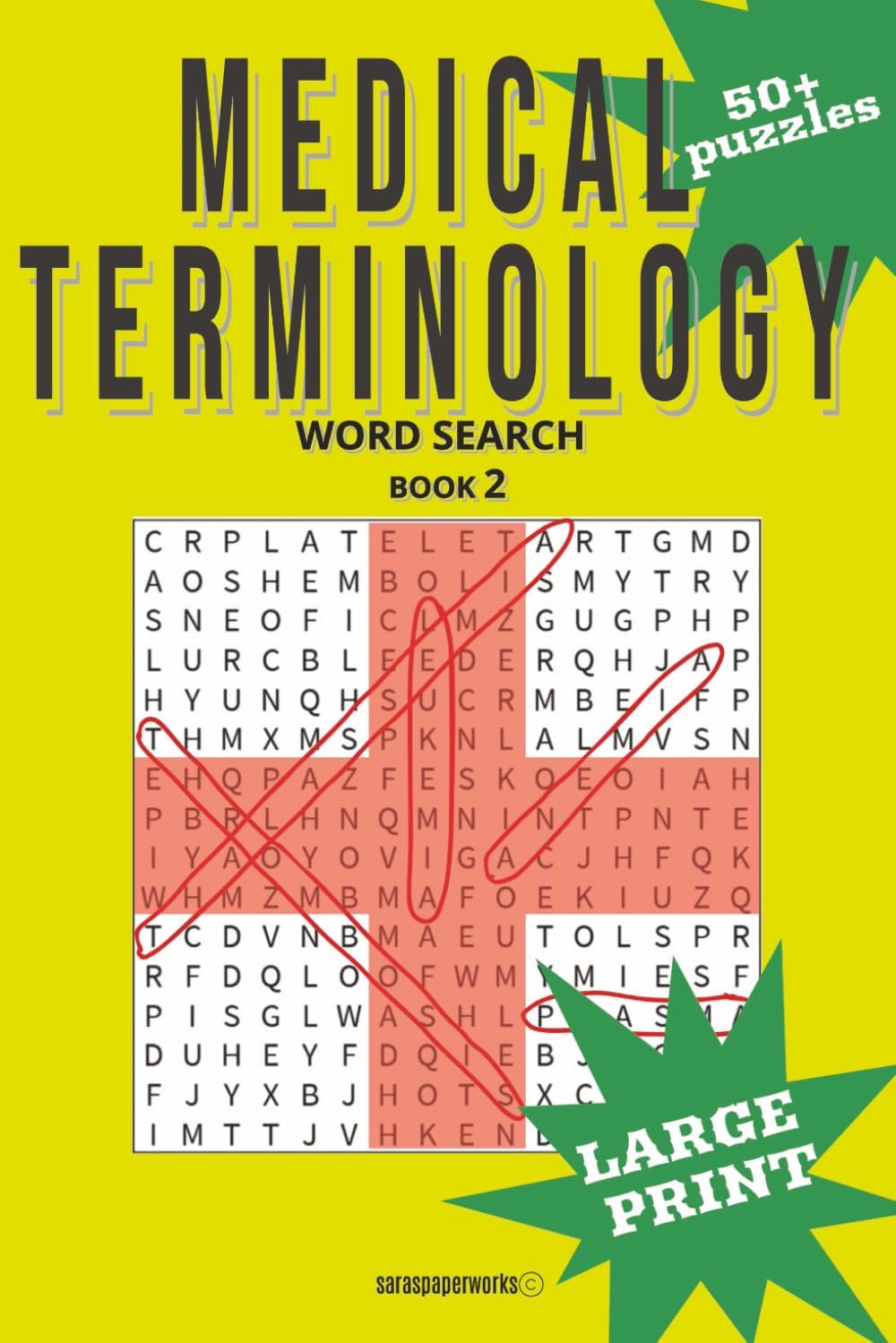 Medical Terminology Word Search Book 2: Educational Large Print Puzzle Book for Nursing Students & Healthcare Professionals: Brain Games to Boost Vocabulary and Relieve Stress
