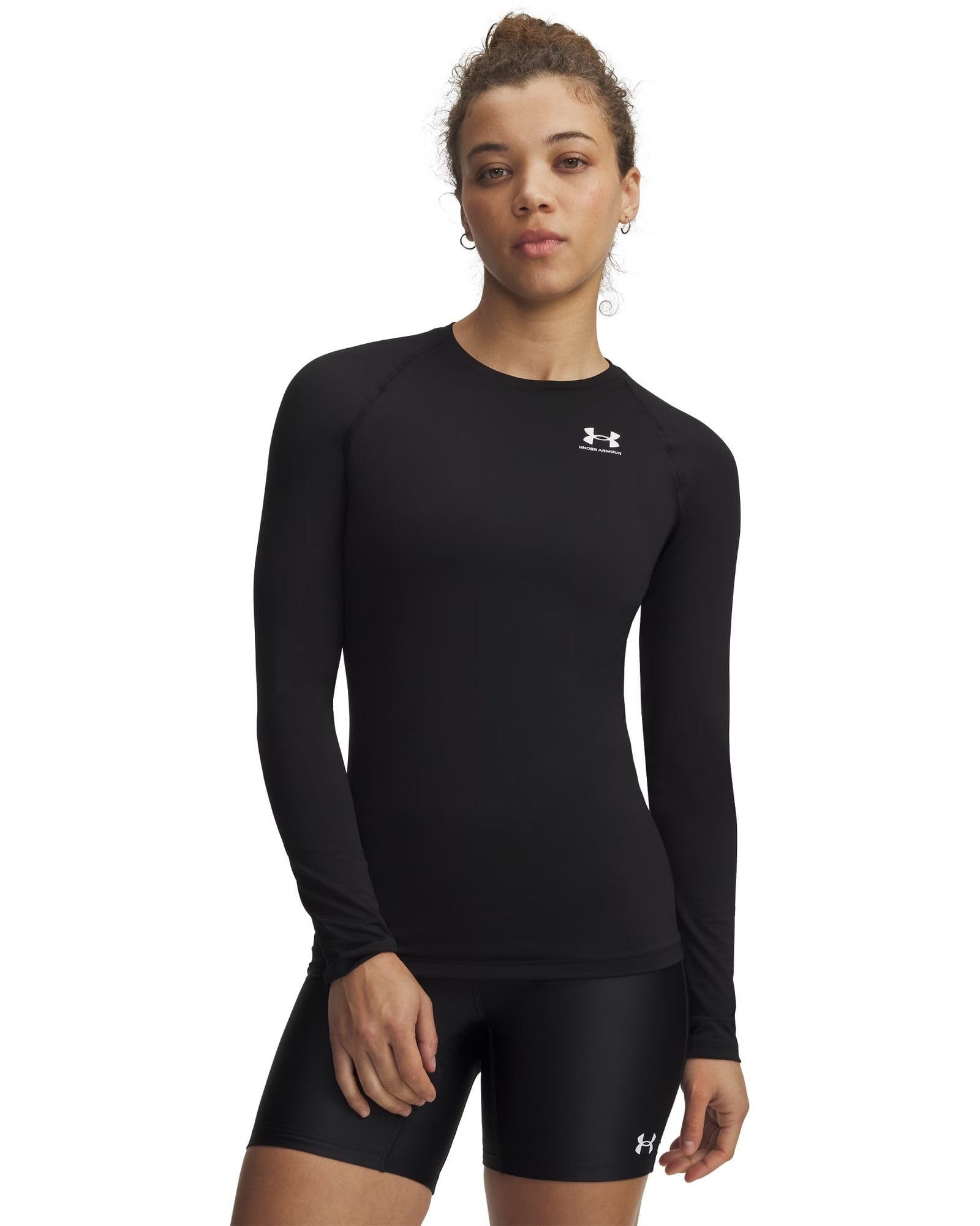 Under Armour Damen HeatGear Armour Langarm-t-Shirt Sweatshirt mit Rundhalsausschnitt