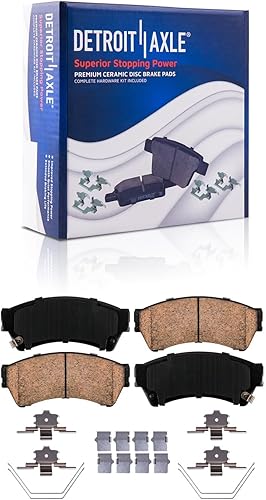 Miniatura 89 de Detroit Axle - Pastillas de Freno Delantero para Ford Fusion Lincoln MKZ Zephyr Mercury Milan Mazda 6, Pastillas de Freno Cerámica Reemplazo