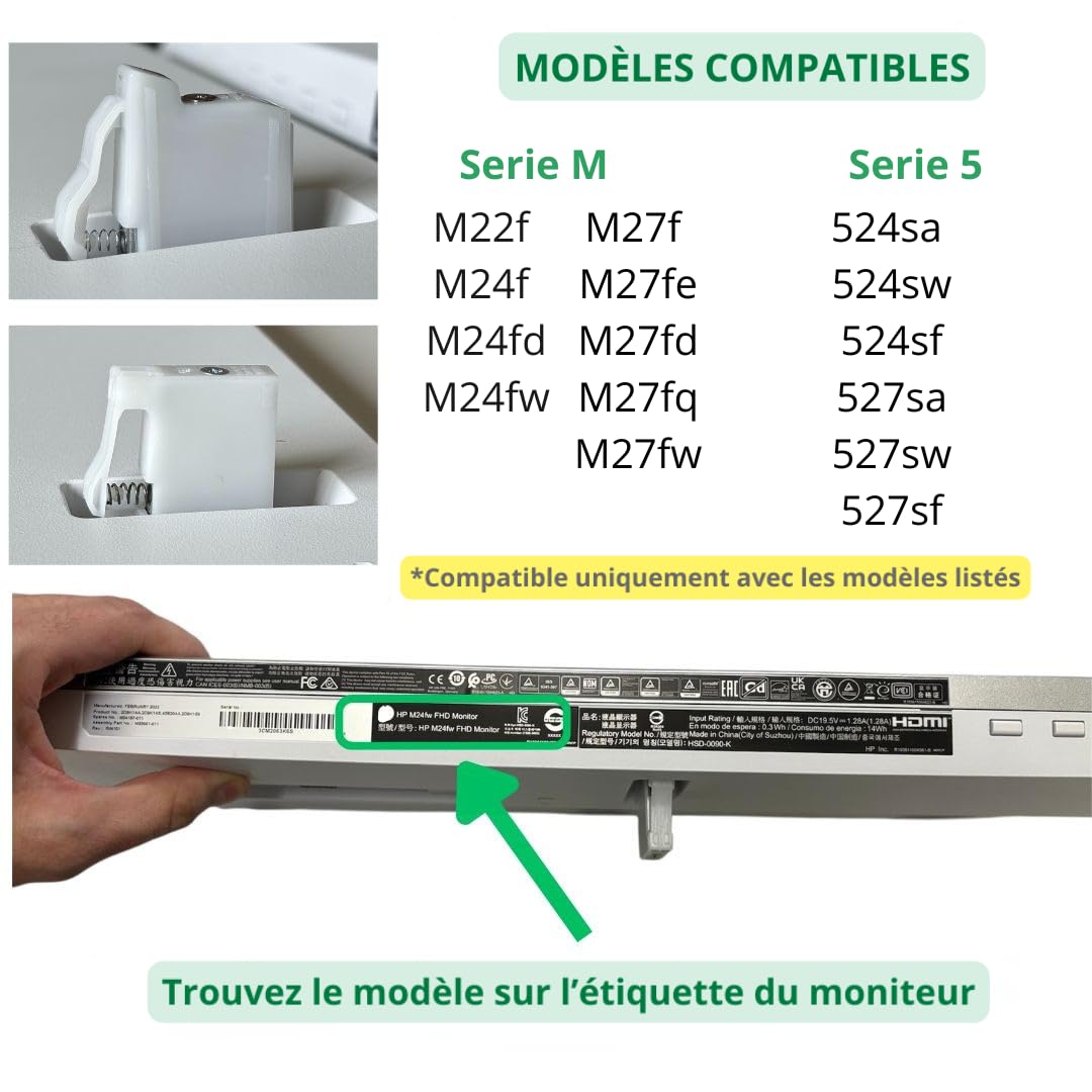 Adaptateur VESA pour moniteurs HP Série M et Série 5 – Support de Moniteur